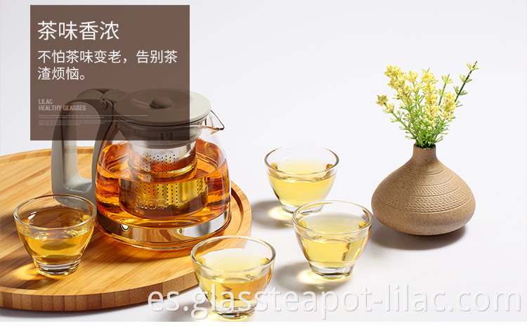 Clear Glass Tea Pot 12